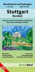 Wandelkaart 52-541 Stuttgart Nordost | NaturNavi