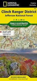 Wandelkaart 793 Topographic Map Guide Clinch Ranger District | National Geographic