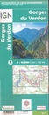 Wandelkaart - Topografische kaart Gorges du Verdon | IGN - Institut Géographique National