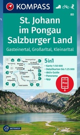 Wandelkaart 80 St. Johann im Pongau - Salzburger Land | Kompass