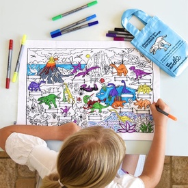 Placemat Placemat in katoen met dinosaurussen op | Eat Sleep Doodle