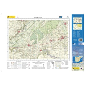 Topografische kaart 374-II Fuentecén | CNIG - Instituto Geográfico Nacional1