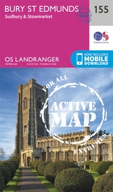 Wandelkaart - Topografische kaart 155 Landranger Active Bury St Edmunds /  Sudbury / Stowmarket | Ordnance Survey