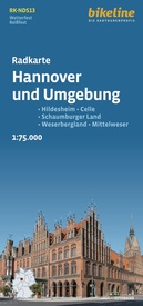 Fietskaart NDS13 Bikeline Radkarte Hannover und Umgebung | Esterbauer