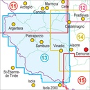 Wandelkaart 13 Alta Valle Stura di Demonte | Fraternali Editore