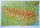 Reliëfkaart Pyreneeën  met voelbaar 3D reliëf | 113 x 80 cm (9782758534662) | IGN - Institut Géographique National