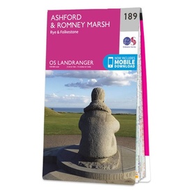 Wandelkaart - Topografische kaart 189 Landranger Ashford & Romney Marsh | Ordnance Survey