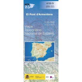 Topografische kaart 418-IV El Pont d´Armentera | CNIG - Instituto Geográfico Nacional