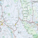 Wegenkaart - landkaart 03 Southwest Alberta & Southeast British Columbia | Gem Trek Maps