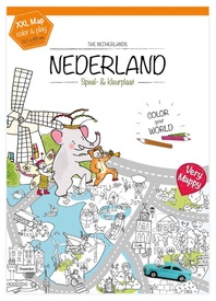 Kleurboek Nederland Speel- & kleurplaat | Very Mappy