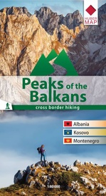 Wandelkaart Peaks of the Balkans | Huber Verlag