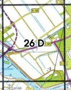 Topografische kaart - Wandelkaart 26D Flevoland - zuid | Kadaster