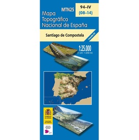 Topografische kaart 94-IV Santiago de Compostela | CNIG - Instituto Geográfico Nacional