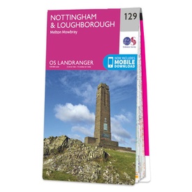 Wandelkaart - Topografische kaart 129 Landranger Nottingham & Loughborough, Melton Mowbray | Ordnance Survey