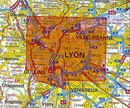 Wegenkaart - landkaart - Fietskaart - Stadsplattegrond 88403 Lyon | IGN - Institut Géographique National