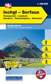 Wandelkaart 4 Outdoorkarte AT Ischgl - Serfaus | Kümmerly & Frey