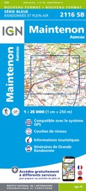 Wandelkaart - Topografische kaart 2116 SB - Serie Bleue Maintenon | IGN - Institut Géographique National