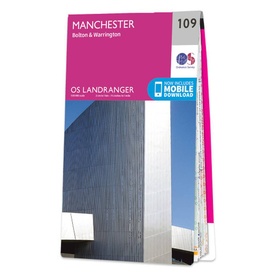 Wandelkaart - Topografische kaart 109 Landranger Manchester, Bolton & Warrington | Ordnance Survey