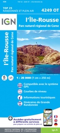 Wandelkaart - Topografische kaart 4249OT L'Île Rousse | IGN - Institut Géographique National