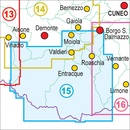 Wandelkaart 15 Valle Gesso Parco Naturale delle Alpi Marittime | Fraternali Editore