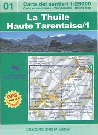 Wandelkaart 01 La Thuile - Haute Tarentaise | L'Escursionista editore