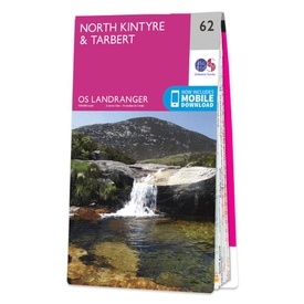 Wandelkaart - Topografische kaart 062 Landranger North Kintyre & Tarbert | Ordnance Survey