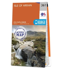 Wandelkaart - Topografische kaart 361 OS Explorer Map | Active Isle of Arran | Ordnance Survey