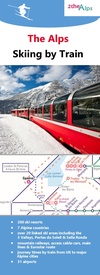 Wegenkaart - landkaart Skiën per trein de Alpen | 2theAlps