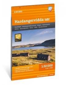 Wandelkaart Turkart Hardangervidda sør - zuid | Calazo