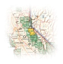 Wandelkaart 807 Topographic Map Guide Carson-Iceberg, Emigrant, & Mokelumne Wilderness Areas - Eldorado, Humboldt-Toiyabe, and Stanislaus National Forests /CA | National Geographic