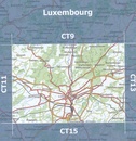 Topografische kaart - Wandelkaart 12 CT LUX Luxembourg | Topografische dienst Luxemburg