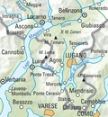 Wandelkaart 29 Tessin - Sottoceneri - Lugano - Lago Maggiore | Kümmerly & Frey