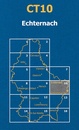 Topografische kaart - Wandelkaart CT10 CT LUX Echternach | Topografische dienst Luxemburg