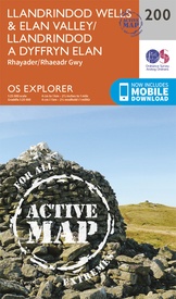 Wandelkaart - Topografische kaart 200 OS Explorer Map | Active Llandrindod Wells / Elan Valley / Rhayader | Ordnance Survey