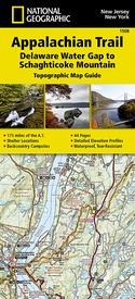 Wandelgids 1508 Topographic Map Guide Appalachian Trail – Delaware Water Gap to Schaghticoke Mountain | National Geographic