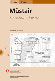 Wandelkaart - Topografische kaart 1239bis Müstair | Swisstopo