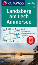 Wandelkaart 189 Landsberg am Lech - Ammersee | Kompass