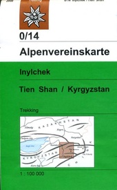 Wandelkaart 0/14 Alpenvereinskarte Inylchek Tien Shan West/ Kyrgyztan | Alpenverein