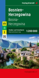 Wegenkaart - landkaart Bosnie - Herzegowina - Bosnien | Freytag & Berndt