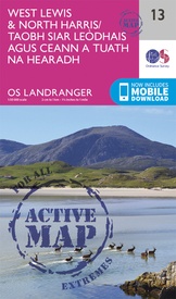 Wandelkaart - Topografische kaart 13 Landranger Active West Lewis / North Harris | Ordnance Survey