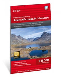 Wandelkaart Hoyfjellskart Jotunheimen: Smørstabbstindan - Leirvassbu | Calazo