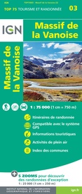 Fietskaart - Wandelkaart 75003 Massif de la Vanoise | IGN - Institut Géographique National