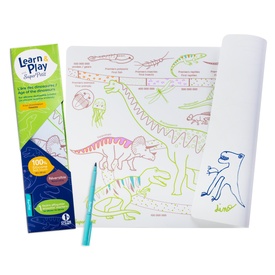 Placemat Dinosaurus omkeerbare siliconen placemat om in te kleuren | SuperPetit