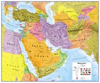 Middle East - Midden Oosten, 120 x 100 cm