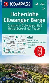 Wandelkaart 774 Hohenlohe - Ellwanger Berge | Kompass