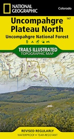 Wandelkaart - Topografische kaart 147 Uncompahgre Plateau North | National Geographic