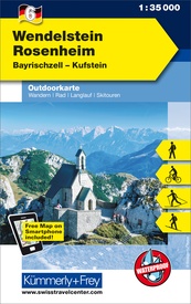 Wandelkaart 6 Outdoorkarte Wendelstein - Rosenheim | Kümmerly & Frey