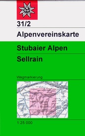 Wandelkaart 31/2 Alpenvereinskarte Stubaier Alpen - Sellrain | Alpenverein