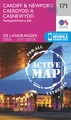 Wandelkaart - Topografische kaart 171 Landranger Active Cardiff / Newport / Pontypool | Ordnance Survey