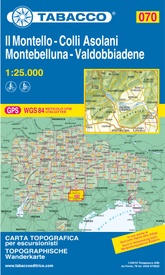 Wandelkaart 070 Il Montello - Colli Asolani - Montebelluna - Valdobbiadene | Tabacco Editrice